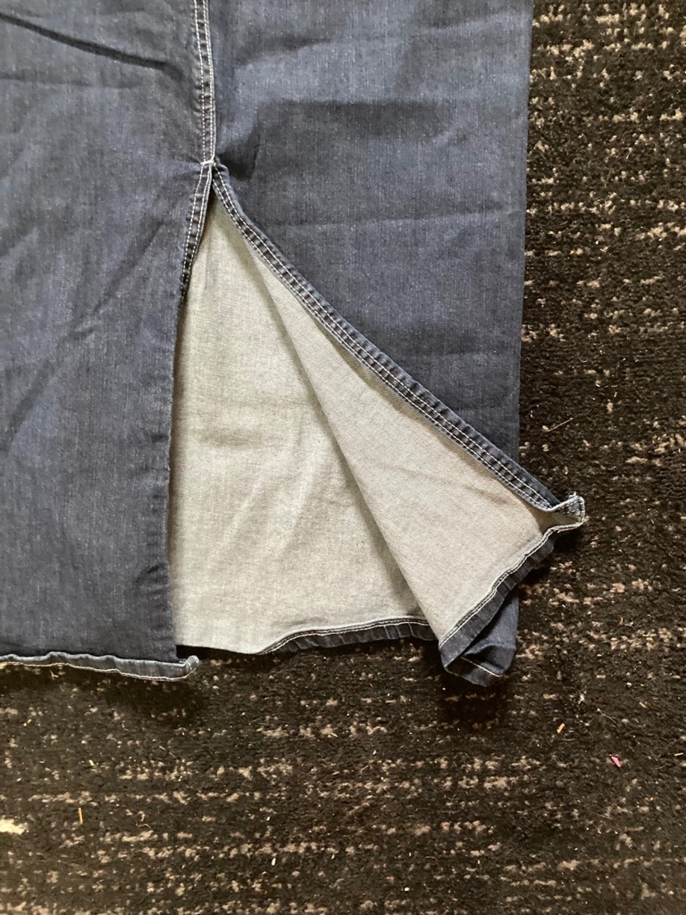 Inherit Maternity Skirt EUC Maxi 6 / 7 Small Womens Modest Denim Skirt Outlet - Picture 4 of 9